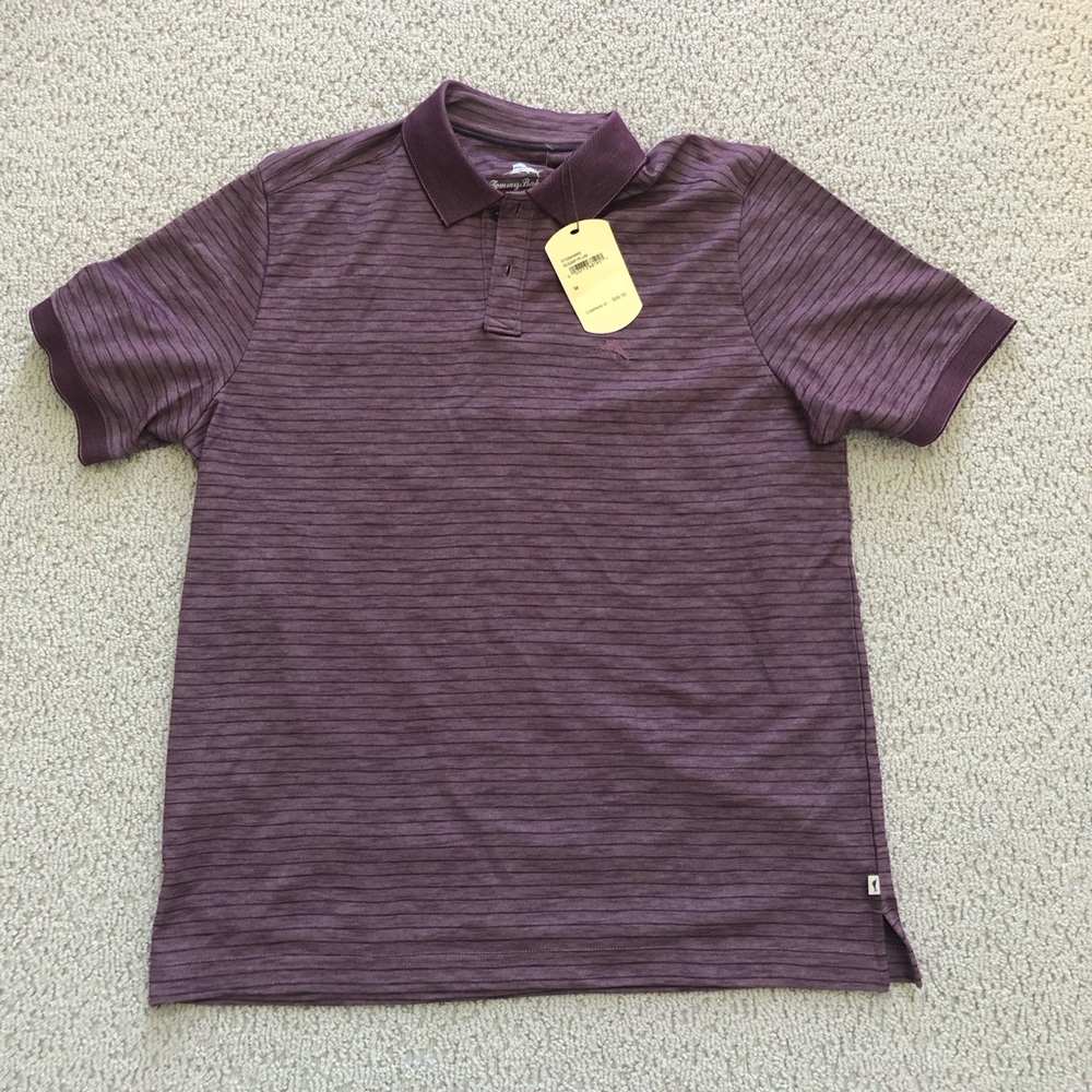 Tommy Bahama Men’s Short Sleeve Polo “Sugar Plum” - NWT size M